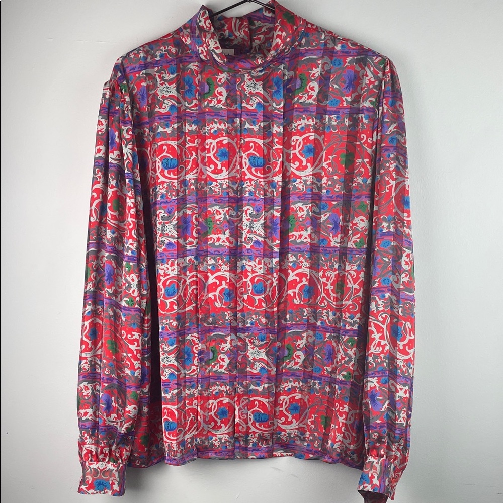 Vintage Nicola Long Sleeve Blouse Size 16